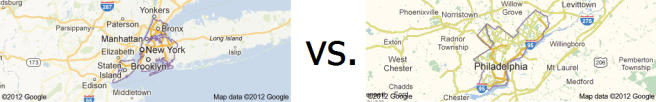NYC vs Philly